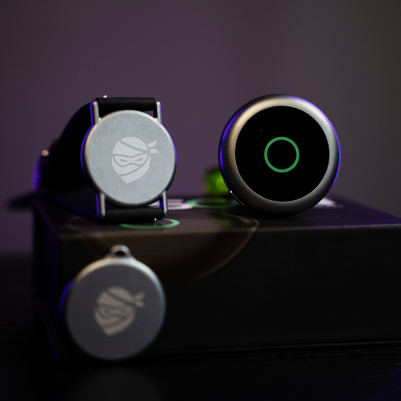 Sona wearable in three forms: clip, watch, and pendant.